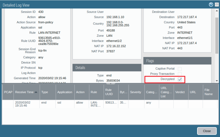 SSL Decryption on Palo Alto Next-Generation Firewall | GNS3 Network
